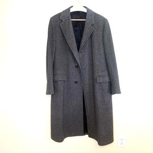 Adams Row- Single breasted coat in 100% pure wool